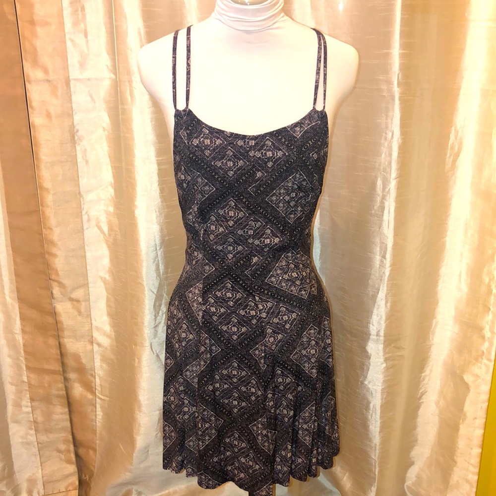 Forever 21 Black and Cream Mini Dress